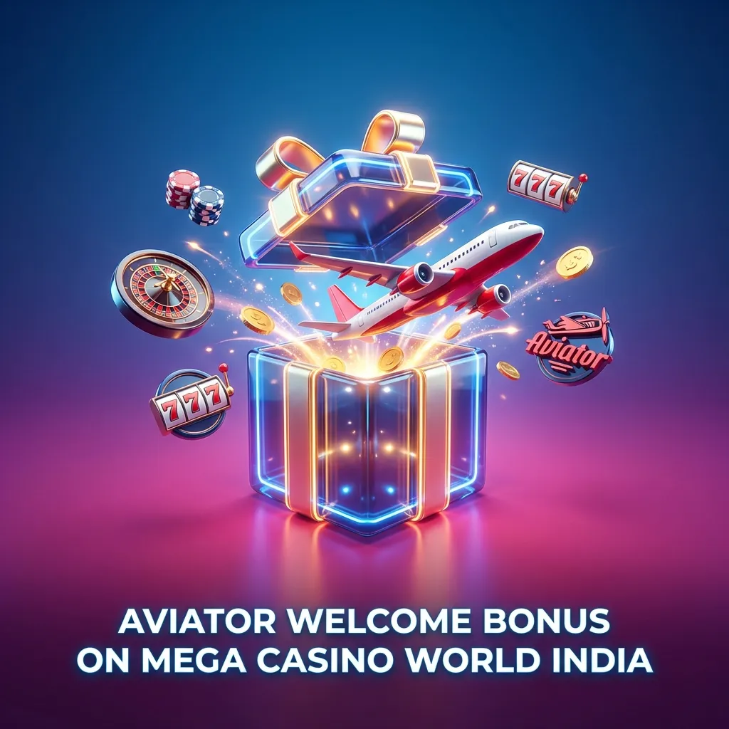 New players get 100% match bonus up to ₹25,000 plus 100 free spins on Mega Casino World India, including Aviator game