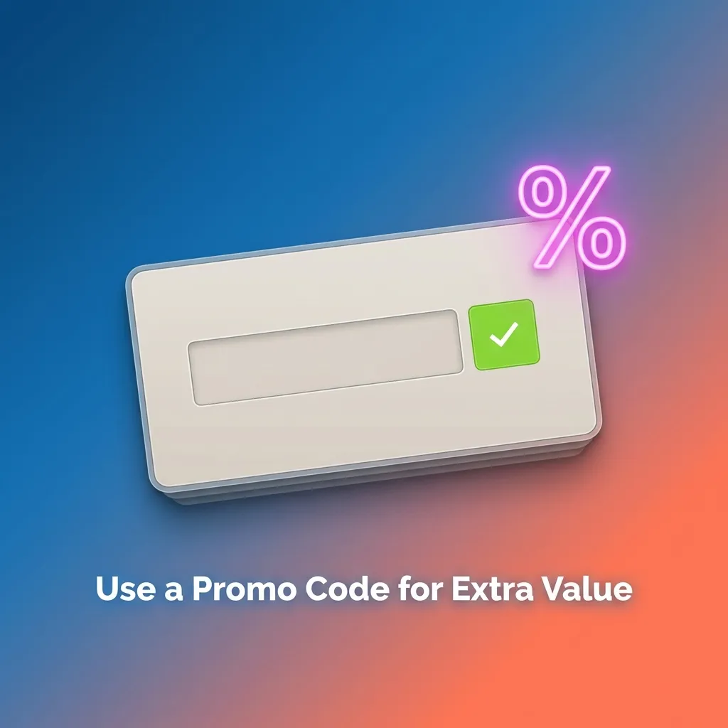 Person entering promo code AVIAT60 on registration form to unlock bonus rewards and extra perks