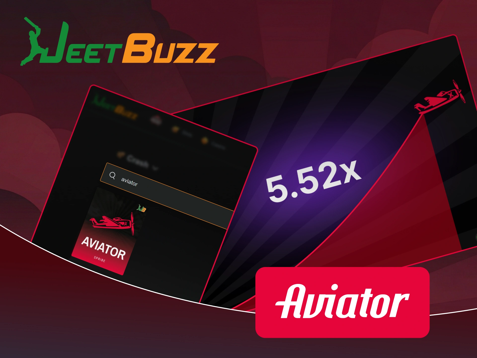 Log in to Jeetbuzz Casino to play Aviator with real dealers.